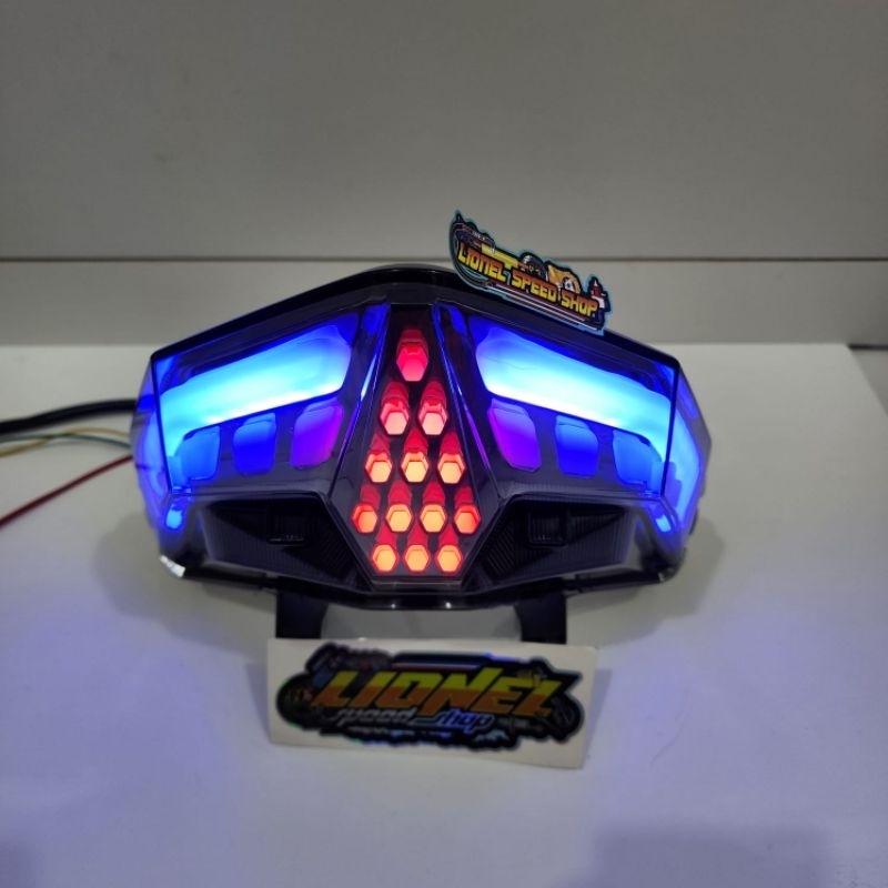 lampu stop vario 150 vario 125 new led 12 mode pnp lampu belakang vario 150 125 new led