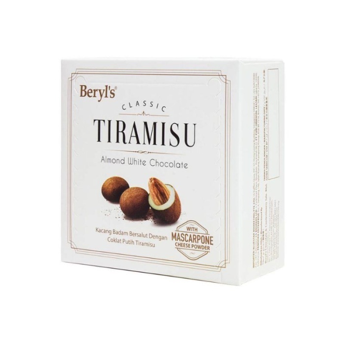Cokelat Beryls [READYSTOCK EXP 12/2027] BERYL'S TIRAMISU ALMOND WHITE CHOCOLATE (65g) Beryls cokelat