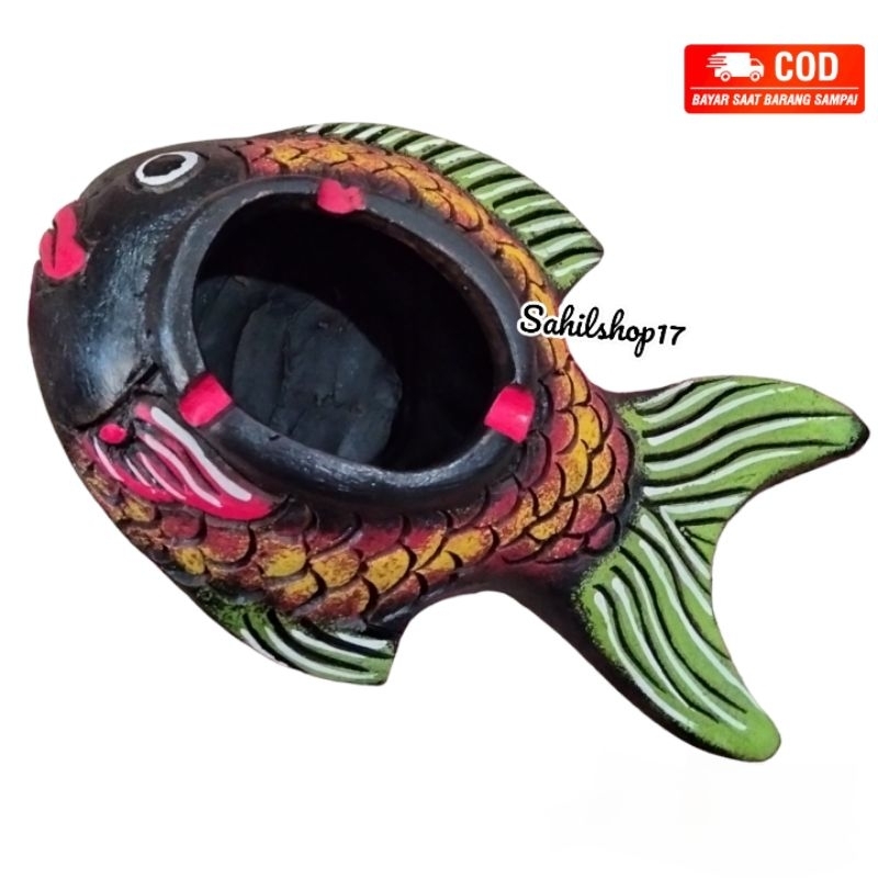 Asbak Tanah Liat Prakarya tanah liat ikan | souvernir pernikahan model ikan