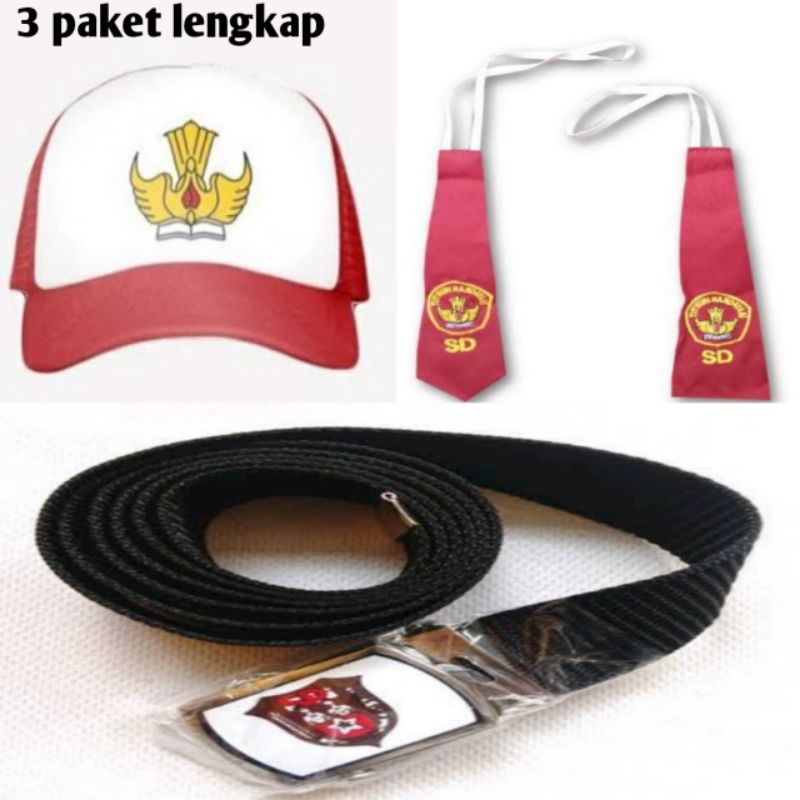 

seragam sekolah dan perlengkapan gesper topi