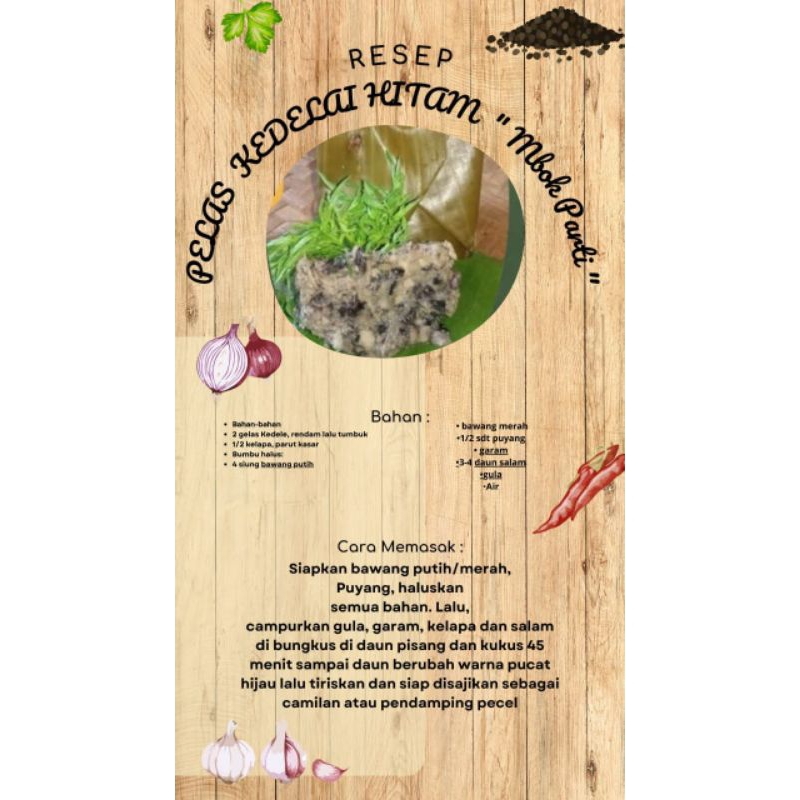 

Pelas kedelai Hitam "Mbok Parti