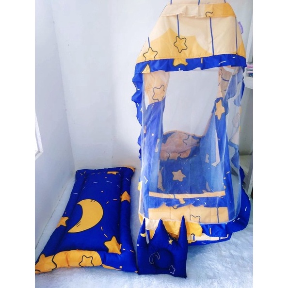 Paket Hemat 4 In 1 Ayunan Bayi Gratis Bantal Mahkota  Ayunan Karakter  Ayunan Gantung ART B7T1