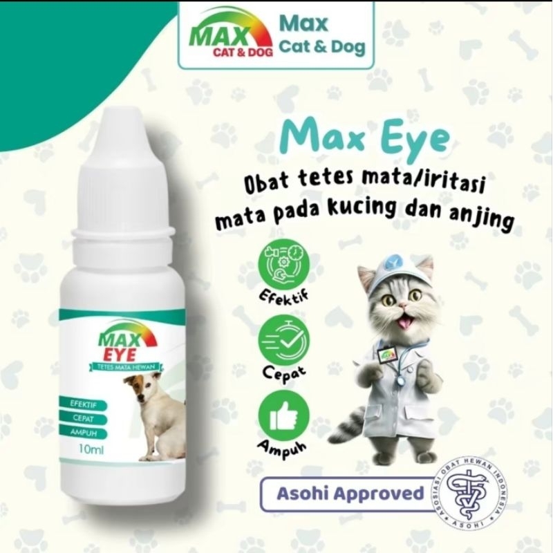 MAX EYE Obat Mata Kucing Anjing Obat iritasi mata kucing anjing B4-1