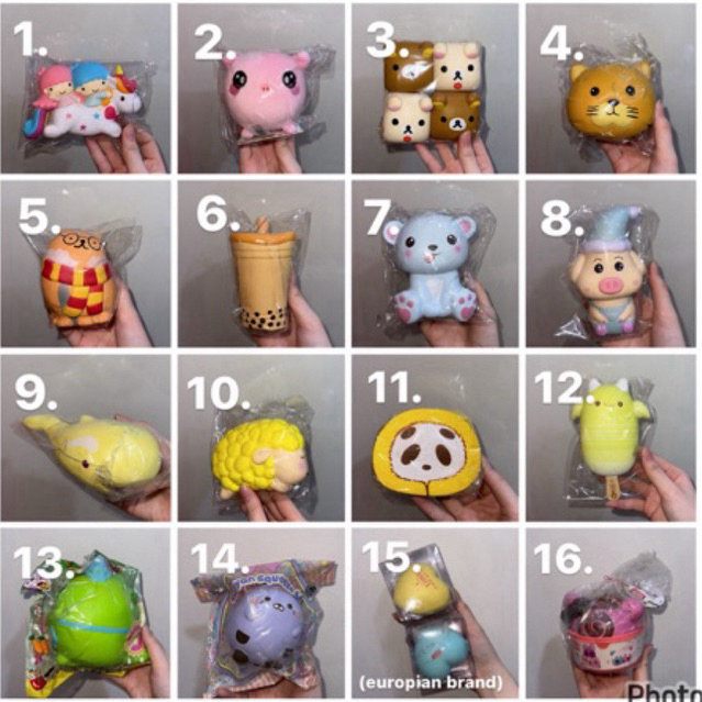 Squishy Sales (Licensed Squishy, Puni Maru, Pjommie, Ibloom, Silly Squishies, Cutie Creative, Squish