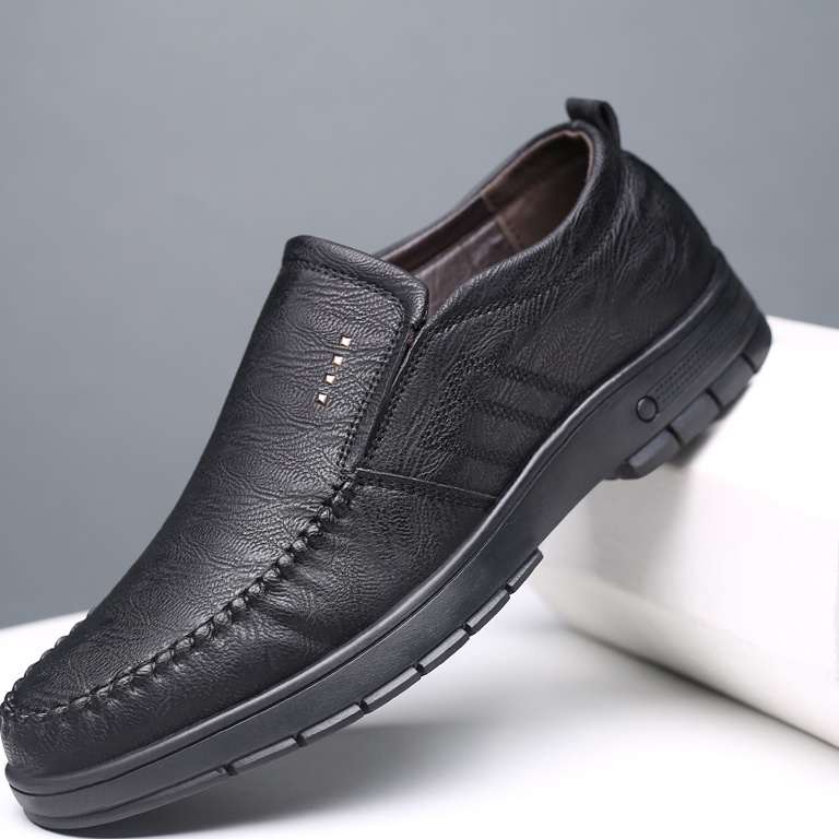 Tidak Diragukan COD Sepatu Pantofel Pria Pantofel Hitam Santai Formal Dewasa Laki Laki Sepatu Slip O