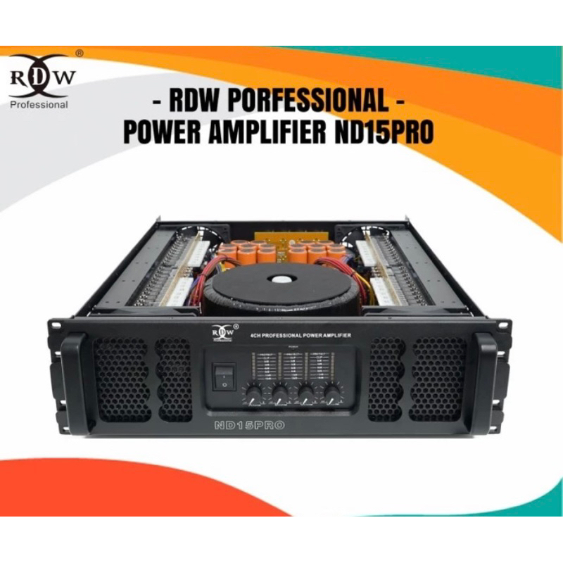 Power Amplifier RDW ND 15pro 4 channel original