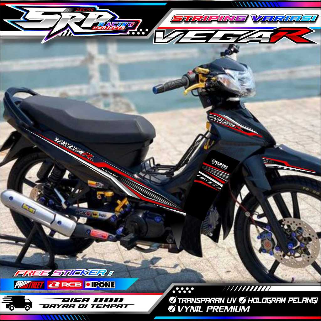 STRIPING VARIASI YAMAHA VEGA R NEW / STICKER LIST VARIASI MOTOR VEGA R NEW