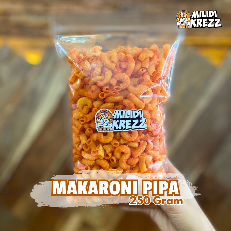 

Makaroni Pipa 250 gr Makroni Cemilan Pedas Milidikrezz