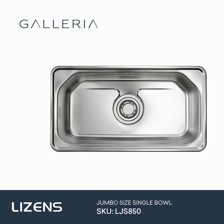 Lizens Jumbo Bowl Kitchen Sink LJS850/ Bak Cuci Piring