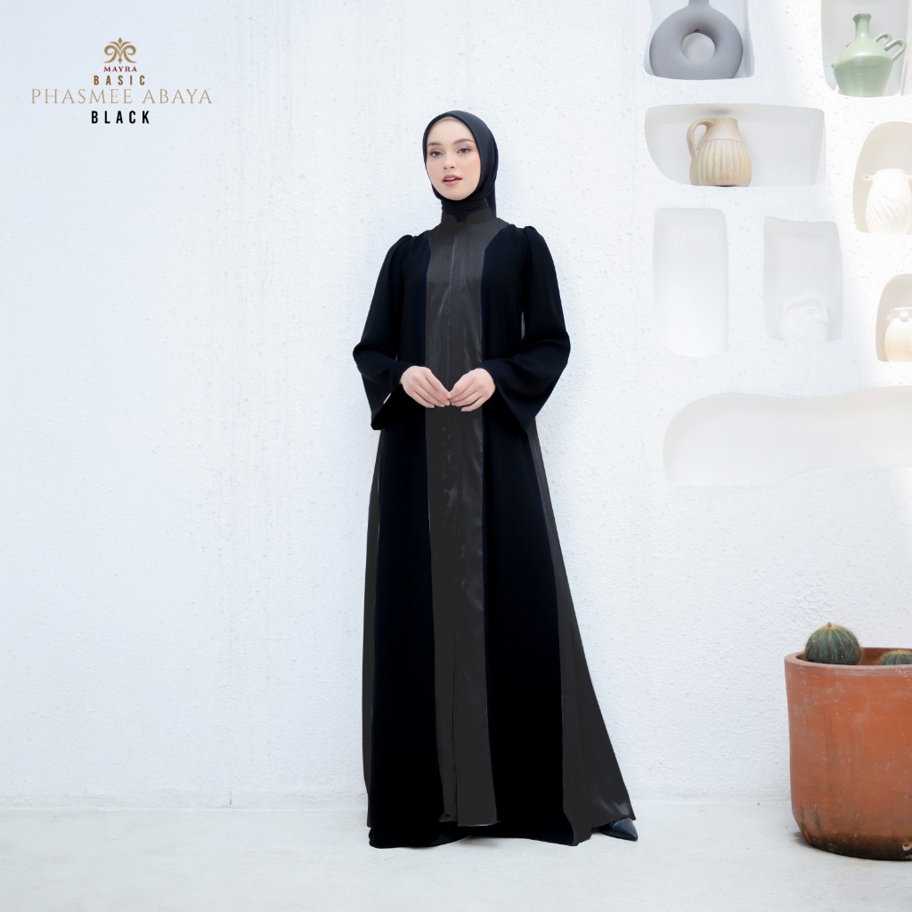 Mayra Indonesia Pashmee Abaya - Elegansi Jetblack