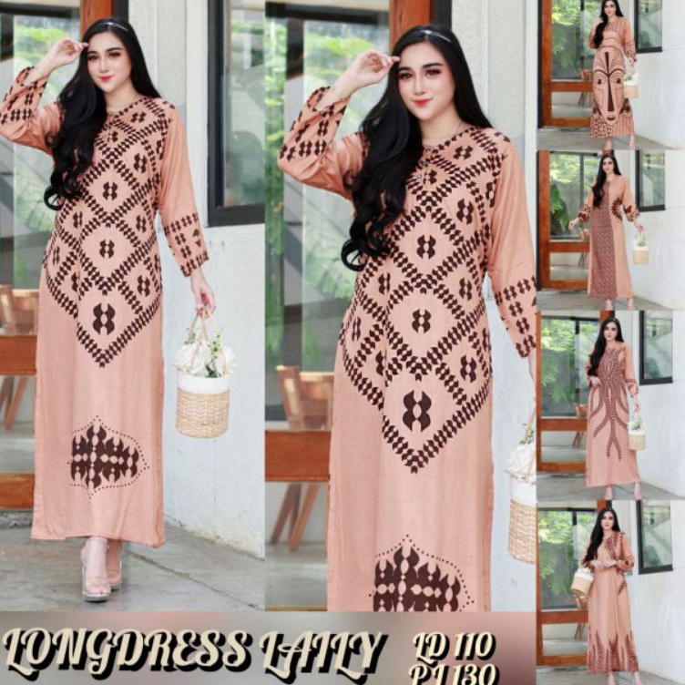 ART G69V Longdres moca busui baju daster lengan panjang wanita viral tiktok kekinian warna kalem baj