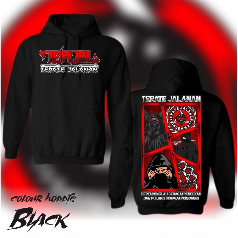 Hoodie PSHT Terate Terjal Terate Jalanan Motif Kotak Kotak