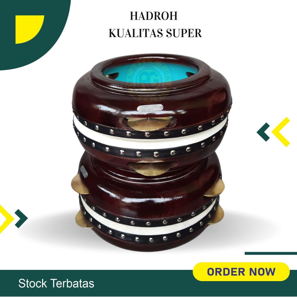 Rebana Hadroh Jepara satu set isi 4 biji Rebana Hadroh murah Banjari murah terbangan kompang