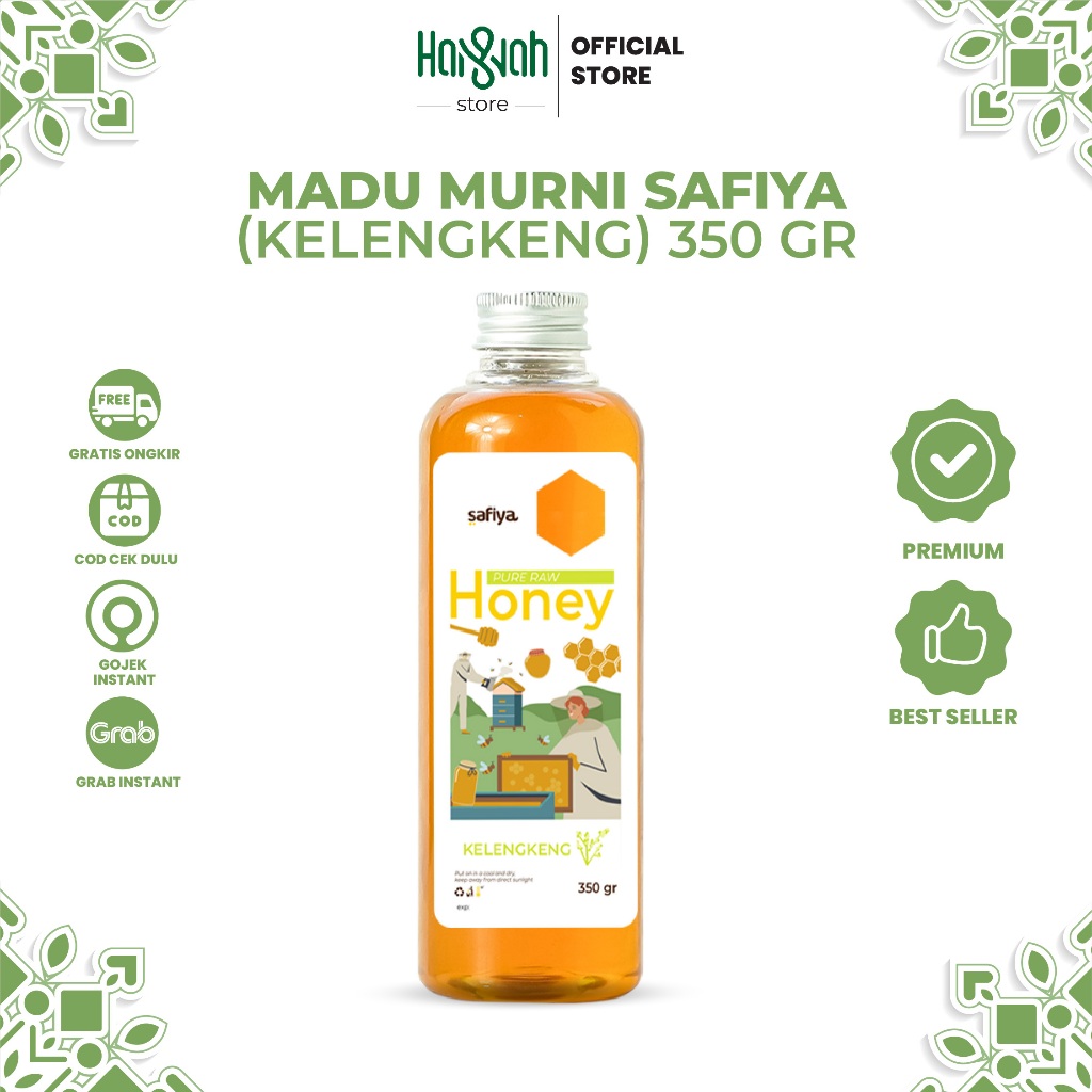 

Madu Murni Safiya 350 gram Pure Natural Raw Honey all varian