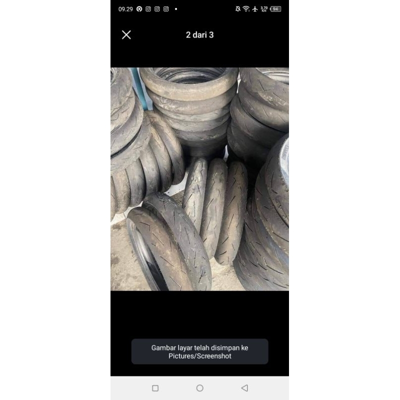 Menjual ban motor softcompound copotan sekali pakai bekas balap