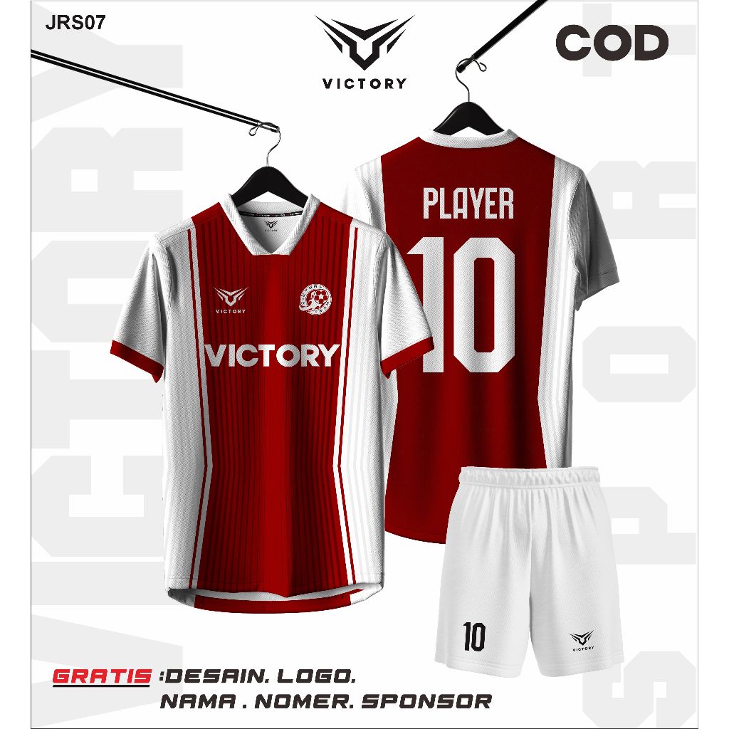 JERSEY FUTSAL CUTOM FULL PRINTING FREE NAMA NO PUNGGUNG MERAH PUTIH