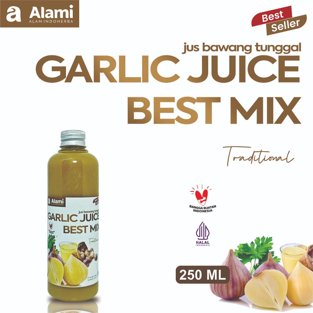 

ALAMI JUS BAWANG TUNGGAL 250 ML PLUS CUKA APEL LEMON MADU JAHE