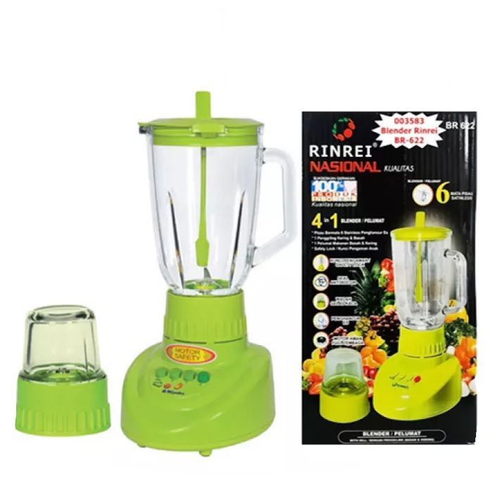 BLENDER RINREI NASIONAL RINREI BR-622 BLENDER 6 MATA PISAU