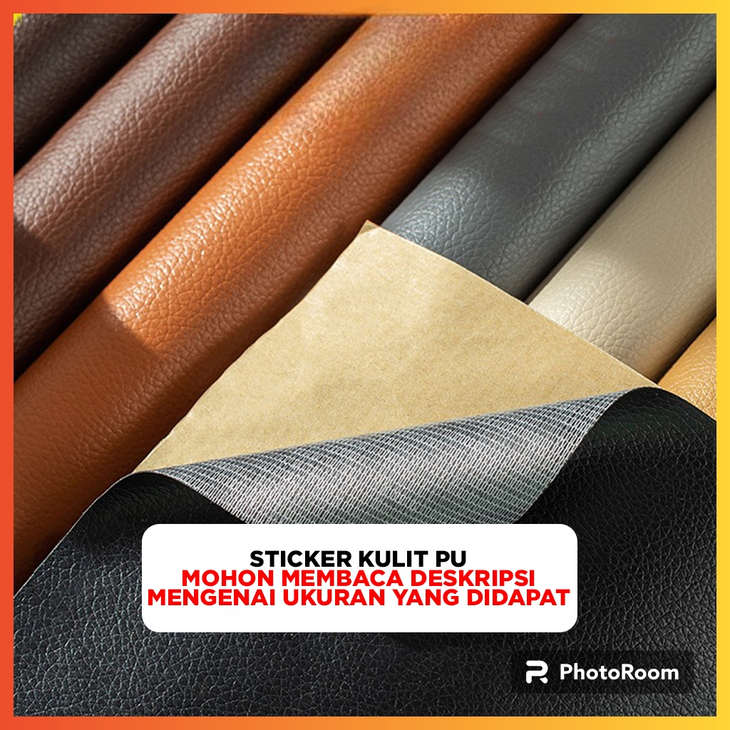 STIKER KULIT PENGGANTI KULIT SOFA | PENAMBAL KURSI DAN TAS YANG BERLUBANG SUDAH ADA LEMNYA