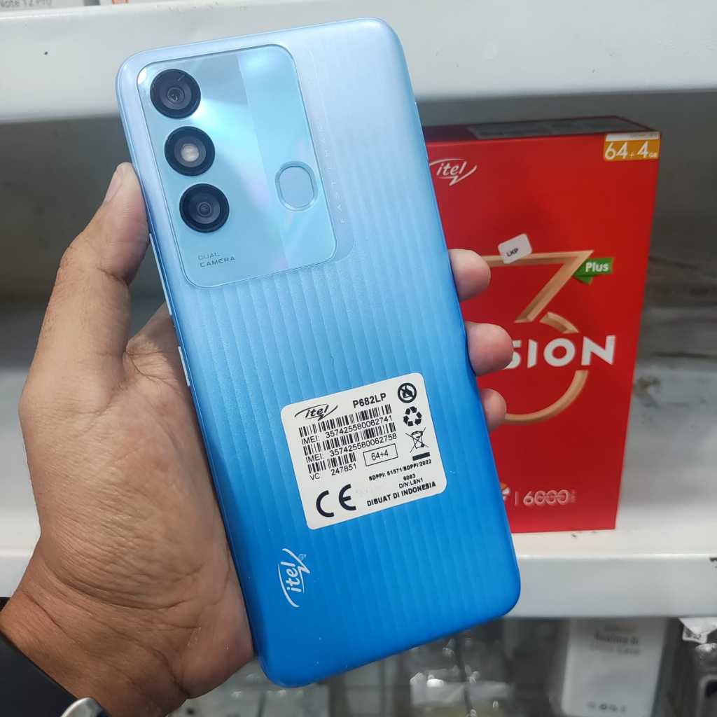 itel Vision 3 Plus Ram 4 Rom 64GB Bekas original