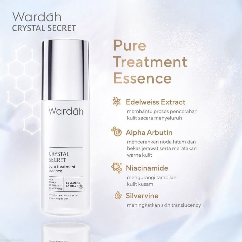 Wardah Crystal Secret Pure Treatment Essence - Wardah Crystal Secret Pure Treatment Essence - 30 ml