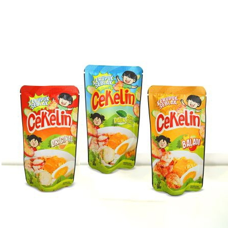 

KERUPUK SEBLAK CEKELIN RASA ASIN DAUN JERUK / BALADO / ORIGINAL / 50 GRAM