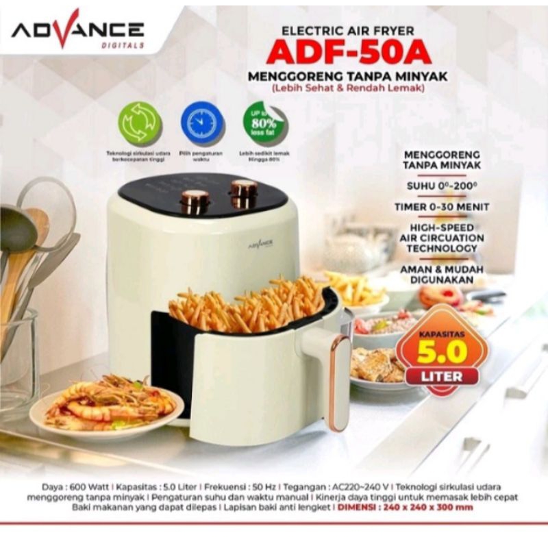 Electric Air fryer ADVANCE 5Liter ADF-50A