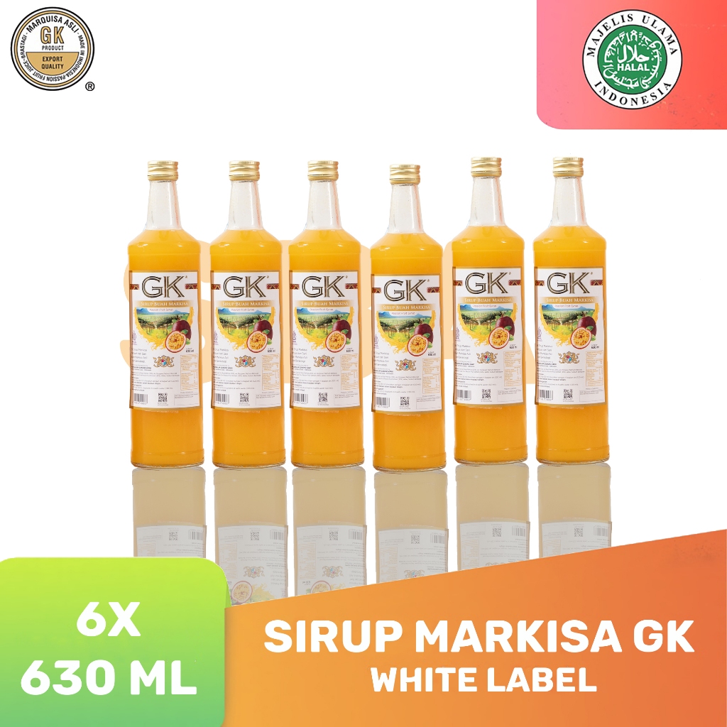 

Sirup Markisa GK White Label 6 x 630ml