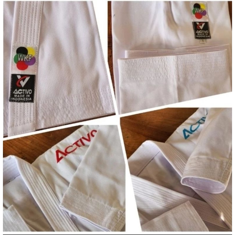 BAJU KARATE KATA SENKAIDO ACTIVO PERSETEL 2 BAJU 2 CELANA
