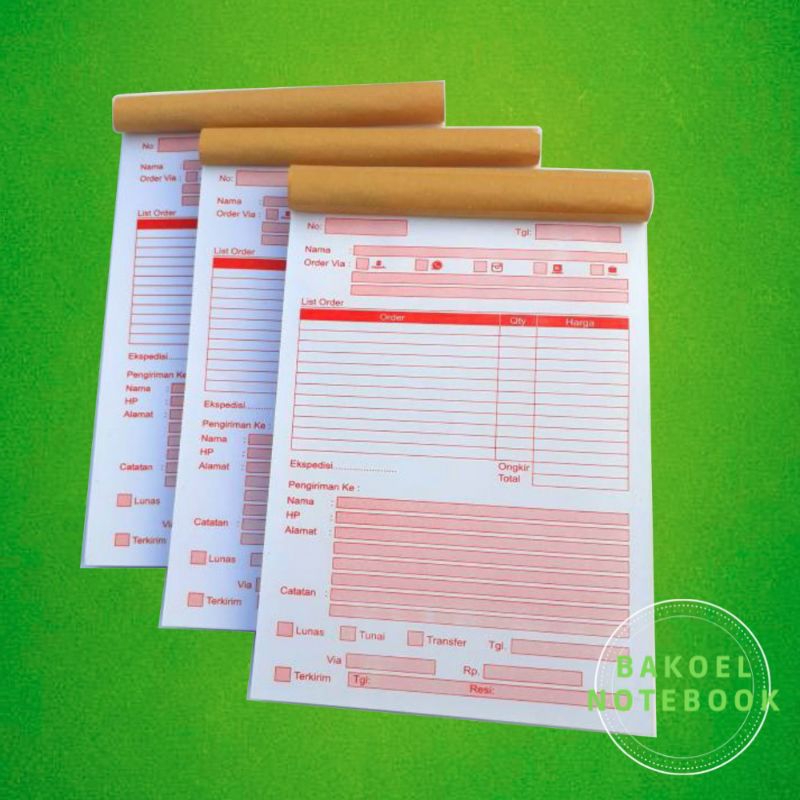 

3/5 pcs buku list order murah/buku list order kecil