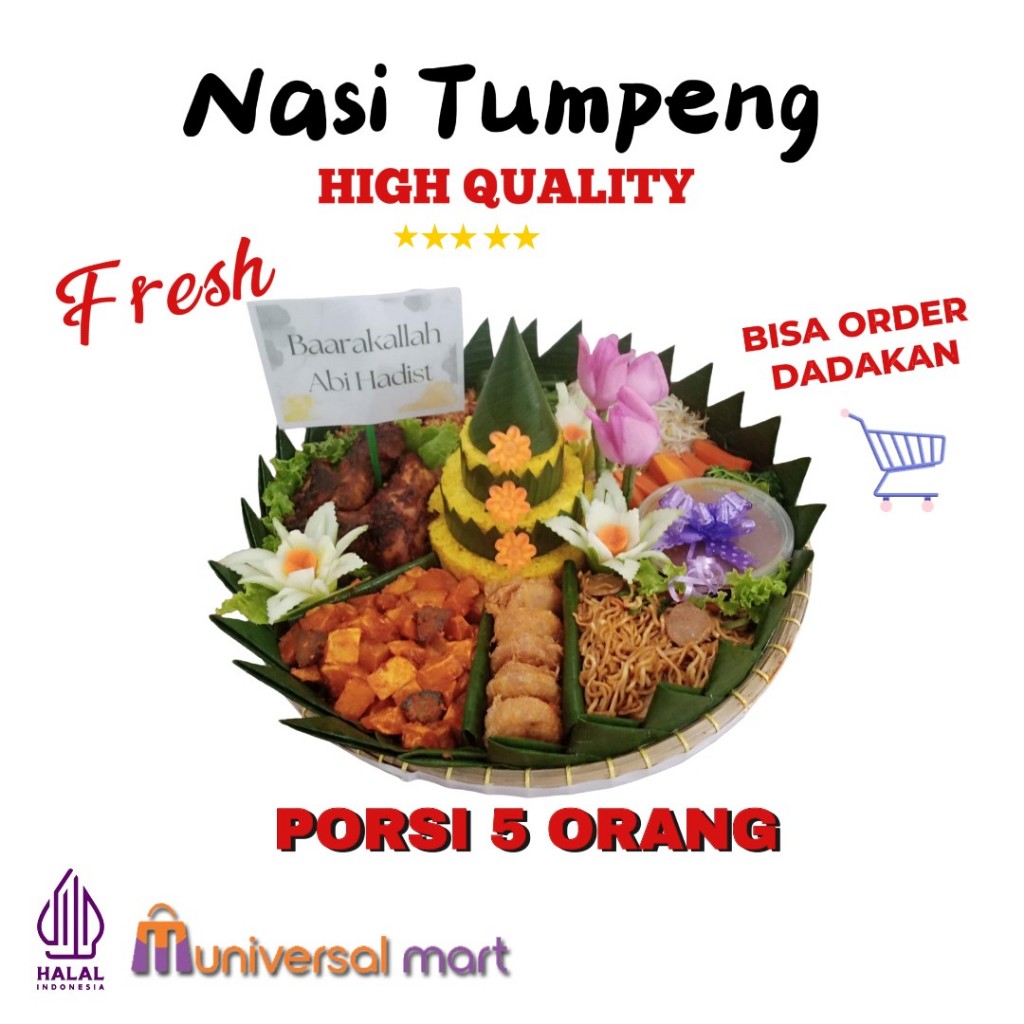 

NASI TUMPENG KUNING KHAS DAERAH NASI KUNING PORSI 5