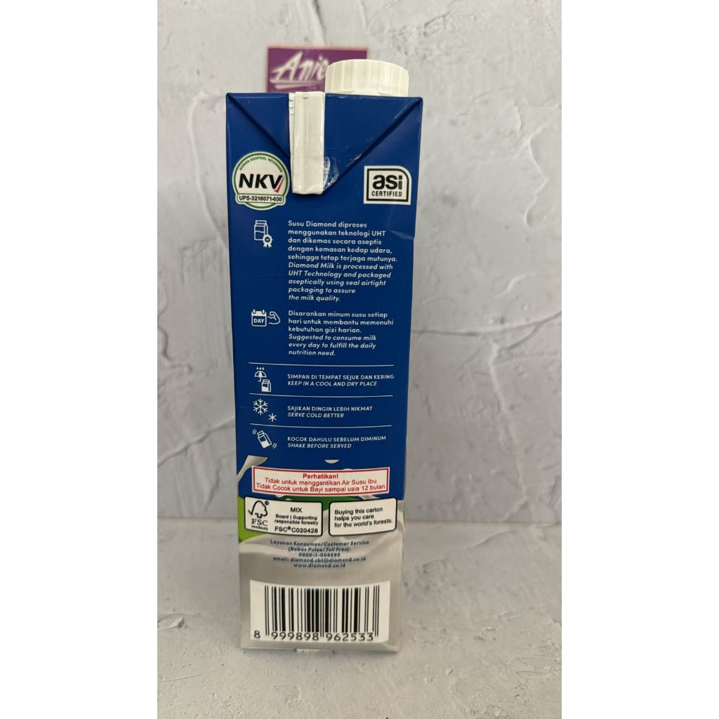 

RB Diamond Susu UHT 1 Liter/Susu Cair Merk Diamond