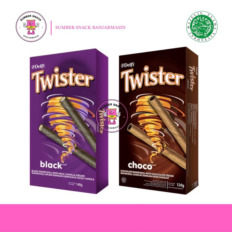 

Delfi Twister Wafer Roll (2 Varian Rasa) (120g)