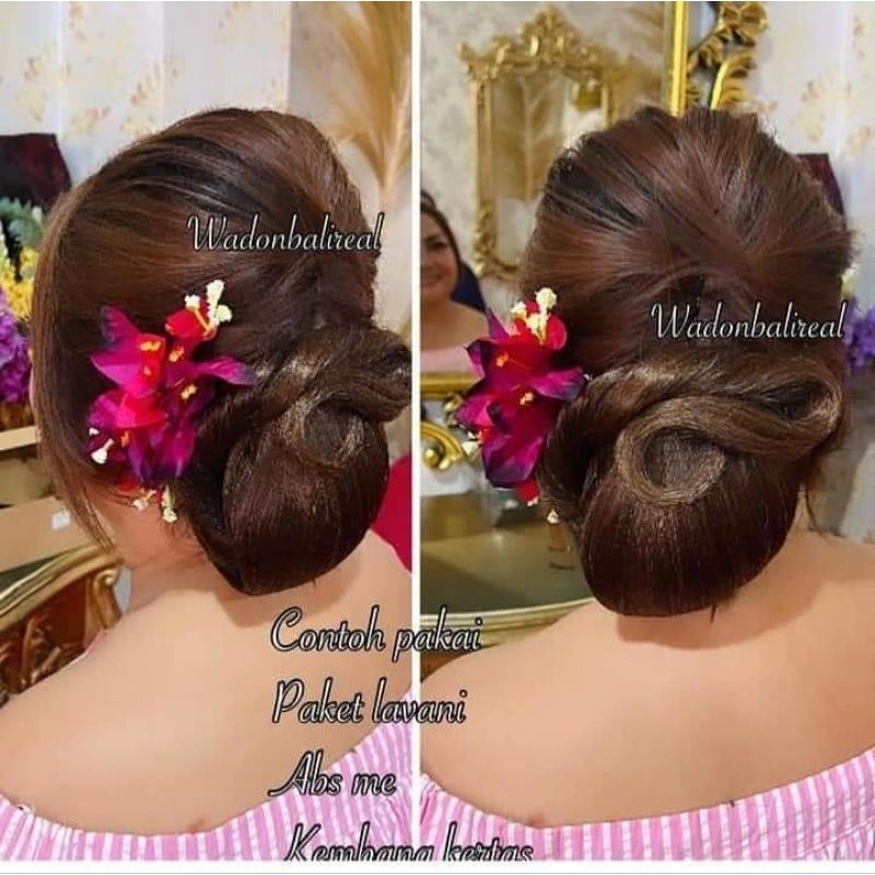 Sanggul Lavani original / Sanggul wadon bali / Sanggul cantik / Sanggul Kondangan Premium / sanggul 