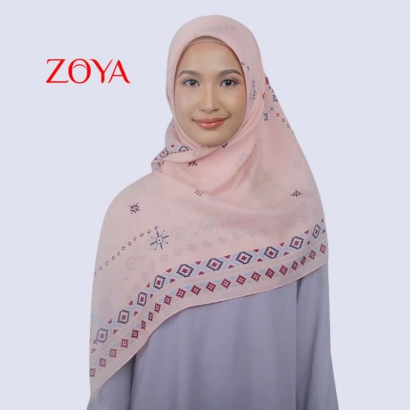 ZOYA KAYLA SCARF HIJAB MOTIF SEGI EMPAT PROMO