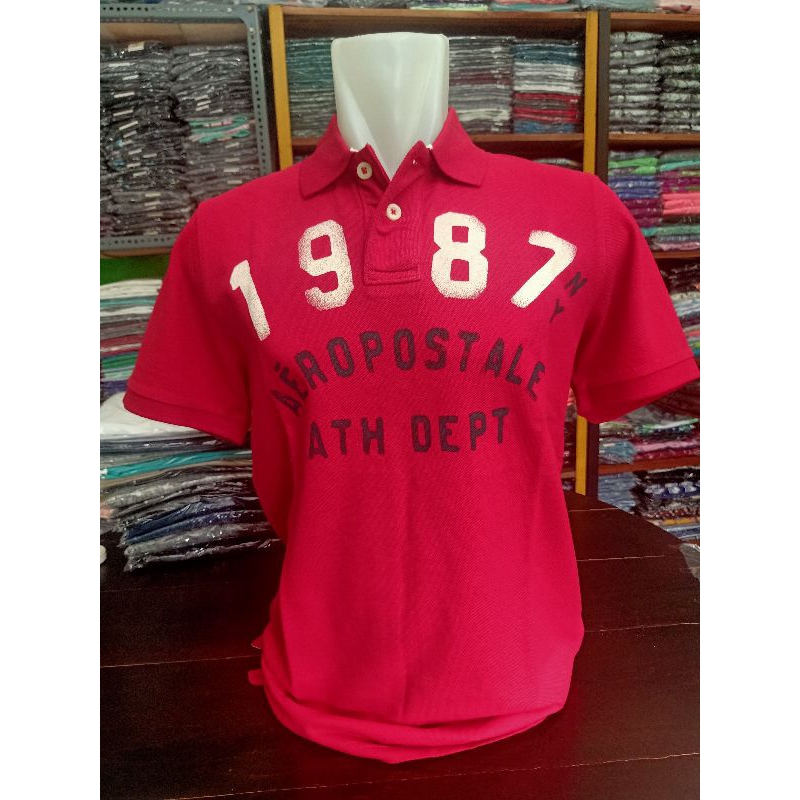 Kaos polo pria branded original Aeropostale