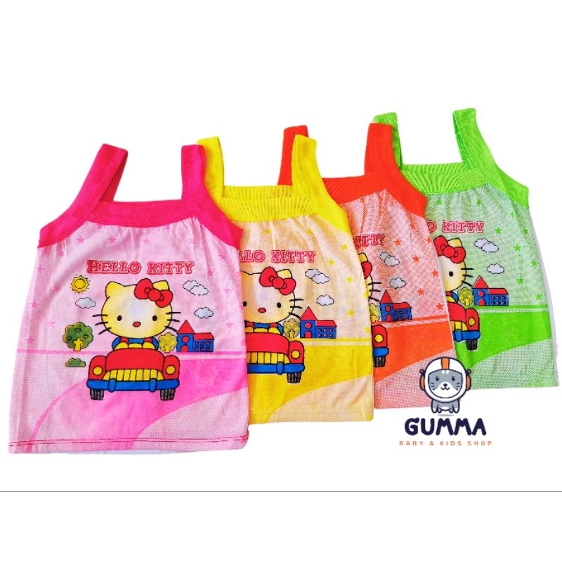 SINGLET ANAK 1 - 5 TAHUN ~ MOTIF HELLO KITTY ~ kaos dalam anak ~ singlet yukensi enji ~ kaos dalam s