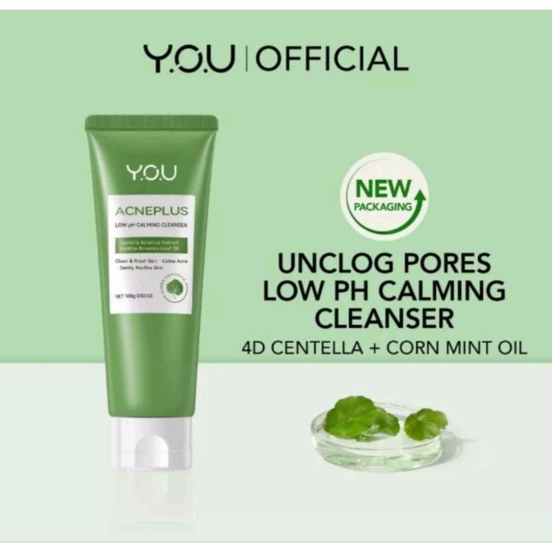 YOU Acne Plus Low Ph Calming Cleanser 100gr / Facial Wash Jerawat / Facial wash YOU/ Sabun