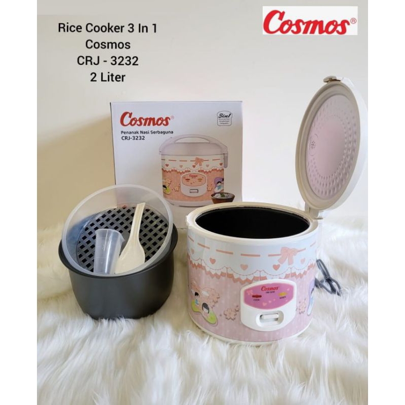 Cosmos CRJ-3232 Rice Cooker 2L/rice cooker cosmos 2 liter/rice cooker/magicom cosmos