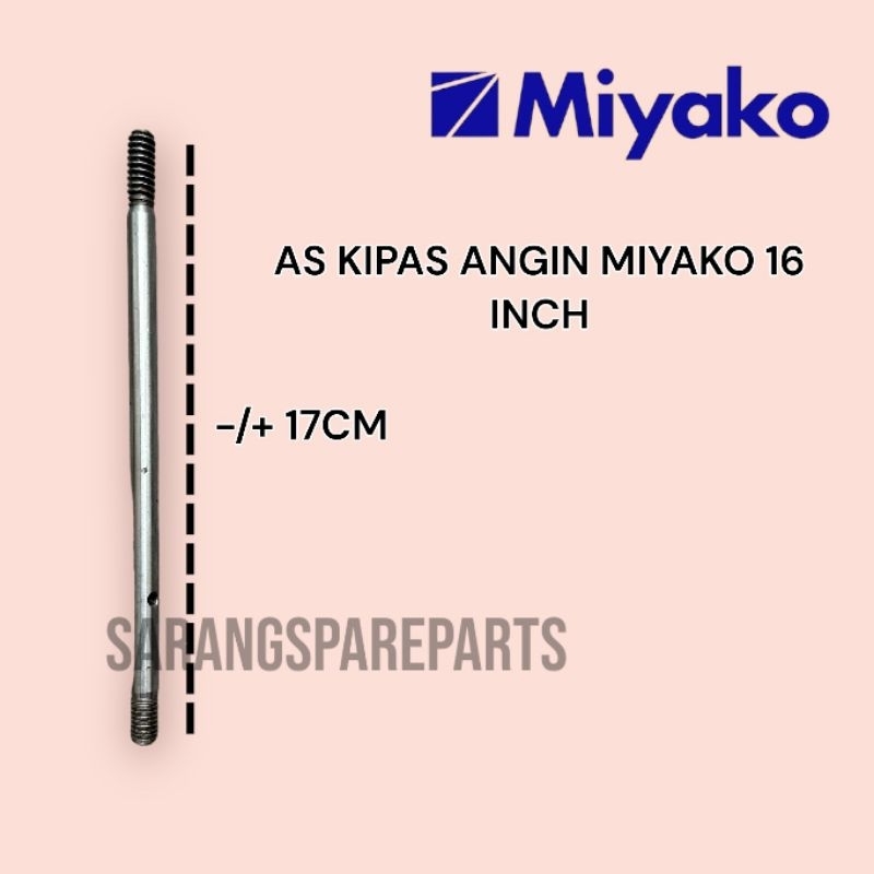 AS KIPAS ANGIN MIYAKO 16 INCH DIAMETER 8MM / AS ROTOR KIPAS ANGIN MIYAKO 16 INCH