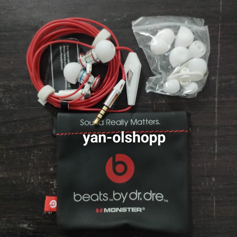 Headset Handsfree Earphone Monster Beats by Dr Dre ORI Jack 3,5mm