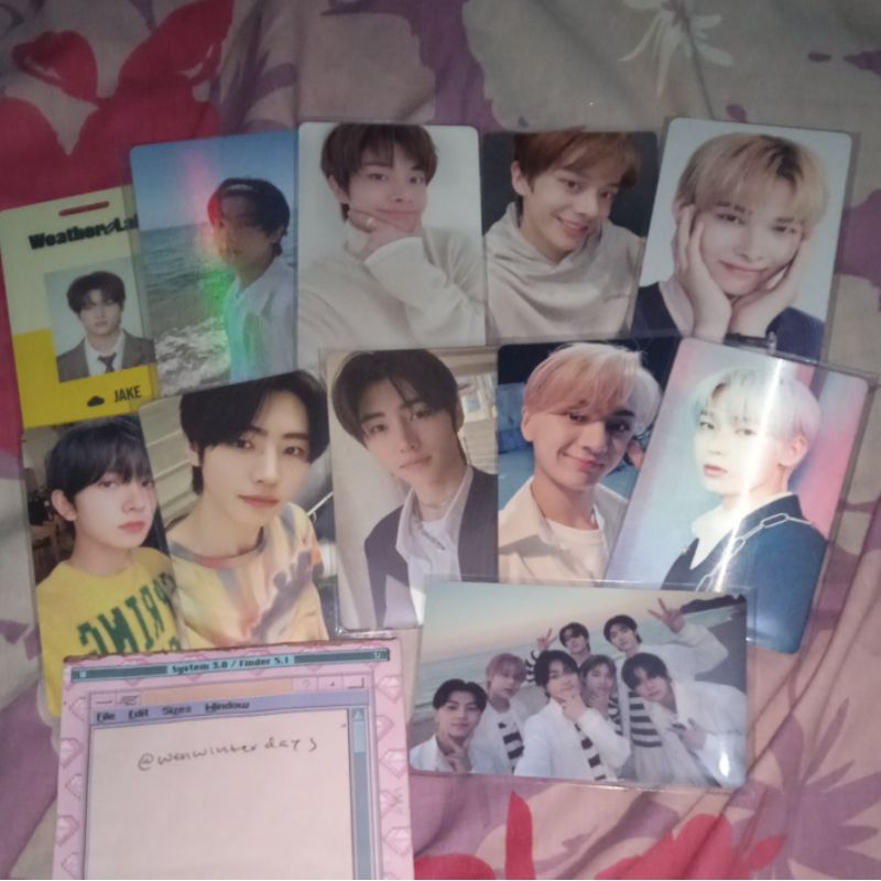 ENHYPEN PHOTOCARD PC PHOTO CARD ALBUM SG SEASON GREETING 2021 2022 ID CARD SELFIE SELCA JAKE HEESEUN