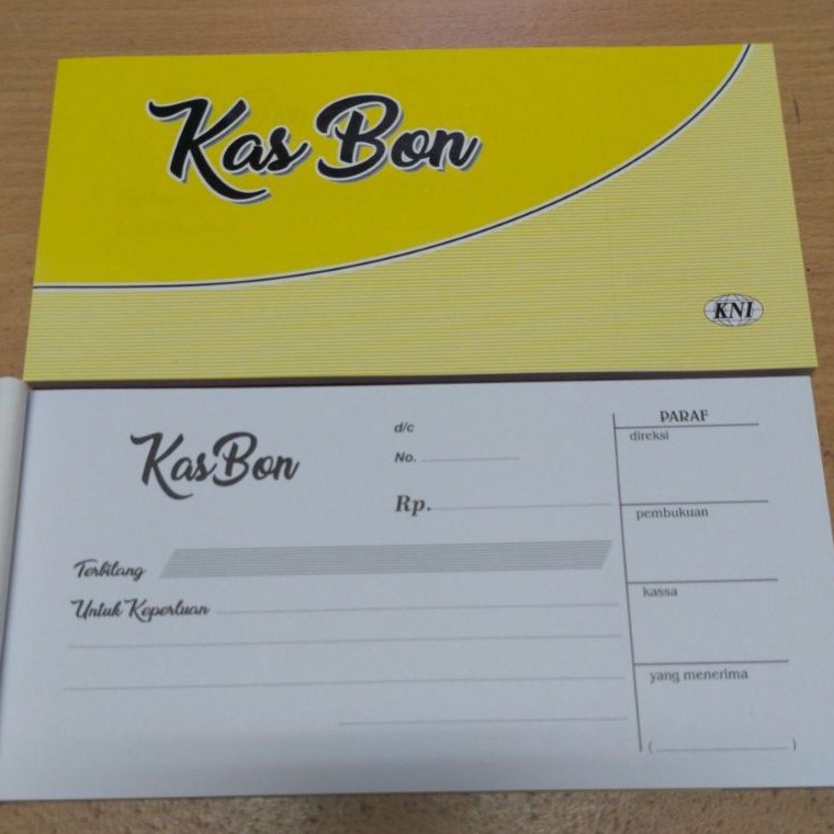

Buku Bukti KasBuku Kasbon KNI 1pak1buku ART N6H3