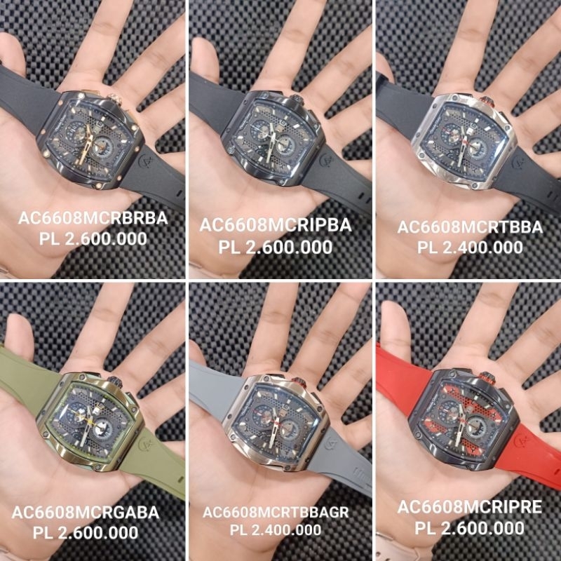 Jam Alexandre Christie Pria AC 6608 MC original || ac6608 rubber