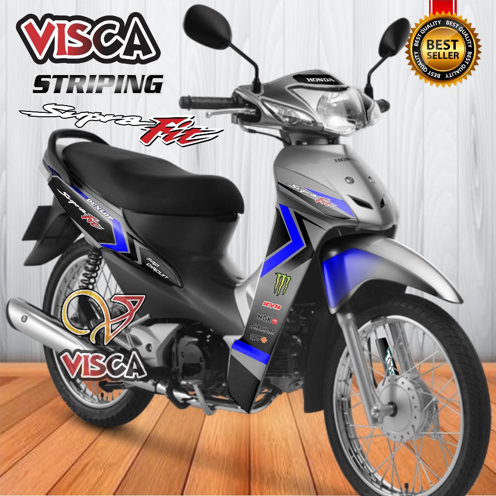 Striping Supra Fit New Stiker Supra Fit New Roadrace