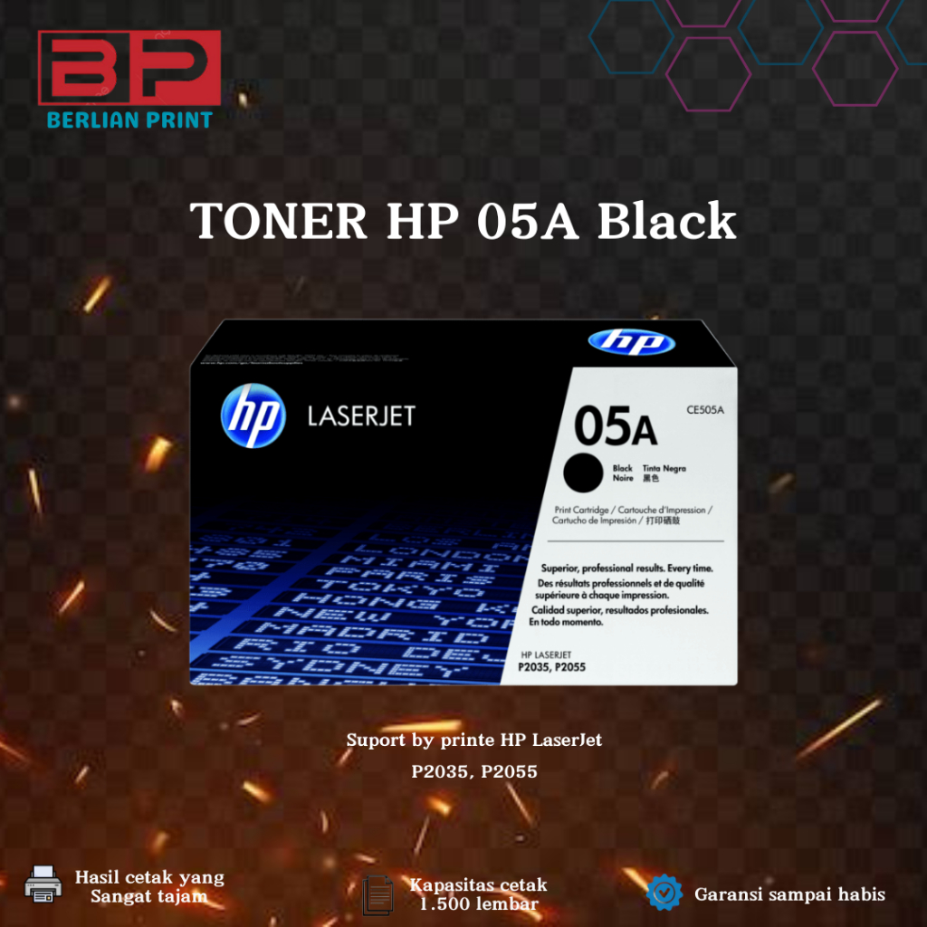 TONER HP LASERJET 05A (CE505A)
