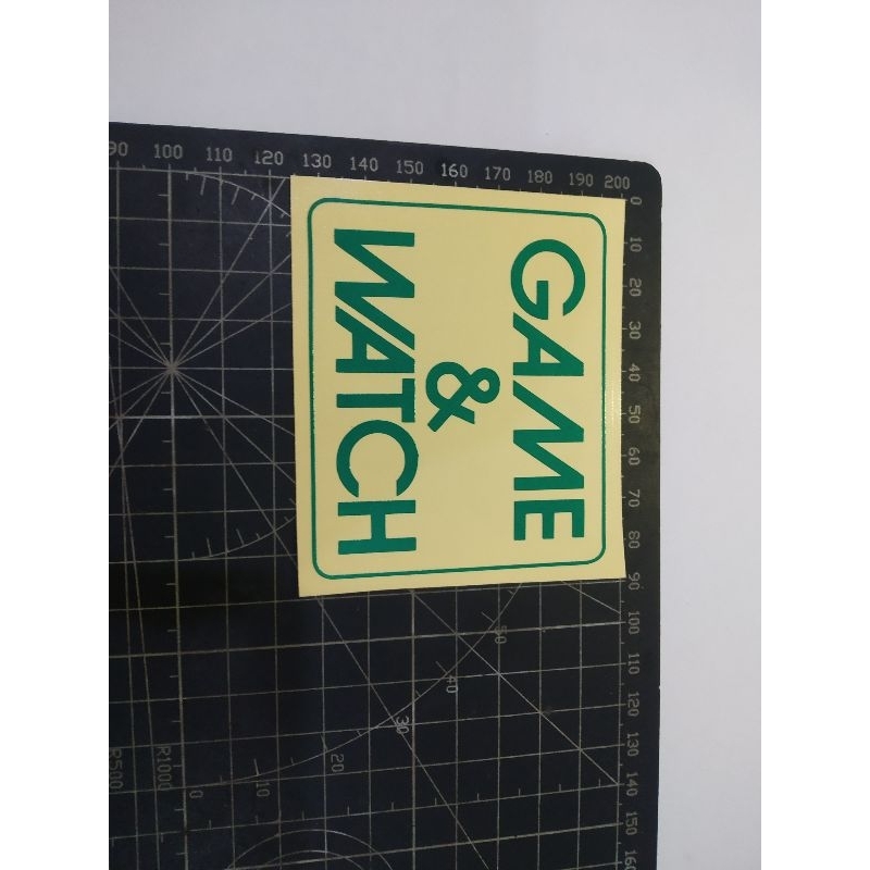 

cutting stiker game&watch