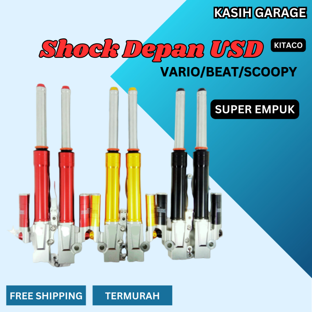 USD SHOK DEPAN USD VARIO/BEAT/GENIO/SCOOPY TABUNG SHOCK DEPAN KITAO VARIO BEAT FI SCOOPY VARIO 125 V