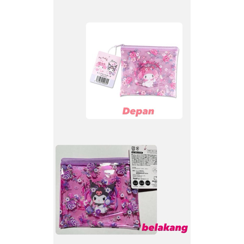 READY STOCK SANRIO POUCH DAISO JAPAN HANDCARRY DAISO SINGAPORE KUROMI MY MELODY