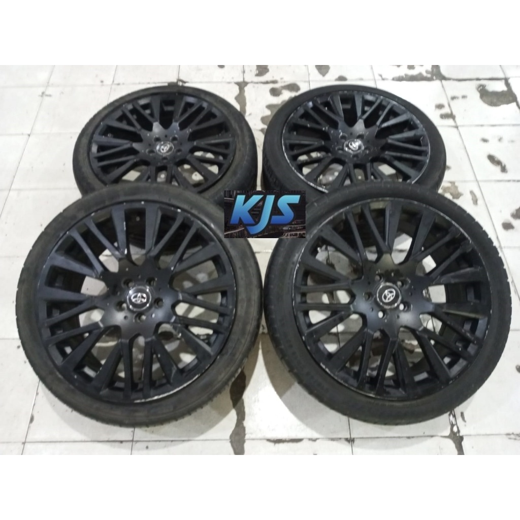 Pelek Racing Bekas HSR Akita Ring 18 Pcd 5x100 Ban Bonus R18 Buat Wish Altis Sienta Avanza Veloz Vel